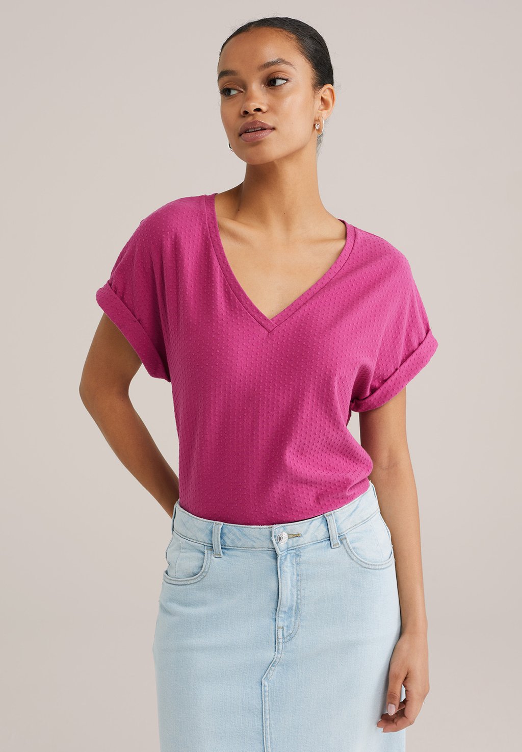 Футболка с принтом WE Fashion, фиолетовый
Футболка с принтом WE Fashion, фиолетовый