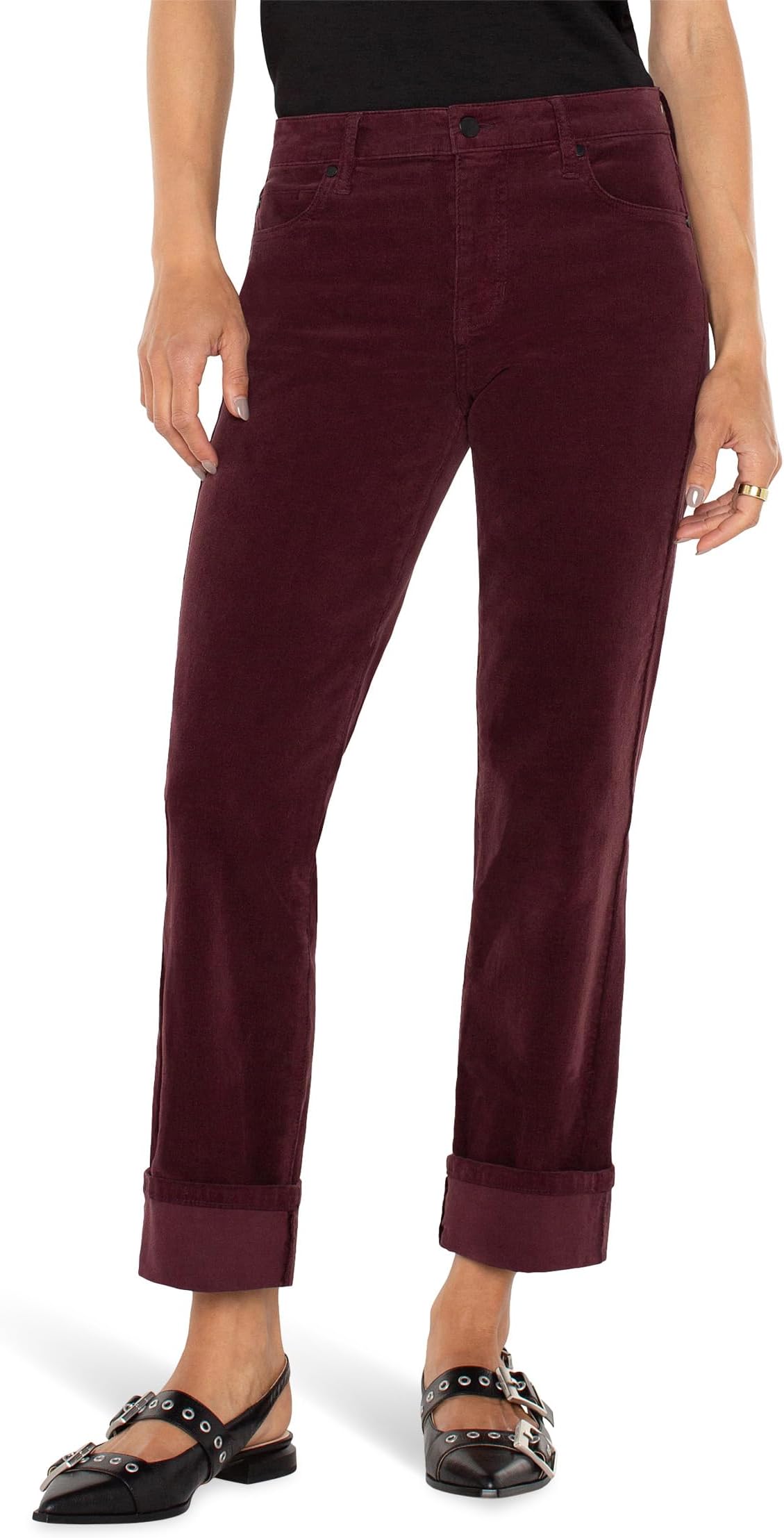 Джинсы Liverpool Los Angeles Marley Girlfriend Cuffed Mid Rise Stretch Corduroy in Blackberry, цвет Blackberry
Джинсы Liverpool Los Angeles Marley Girlfriend Cuffed Mid Rise Stretch Corduroy in Blackberry, цвет Blackberry