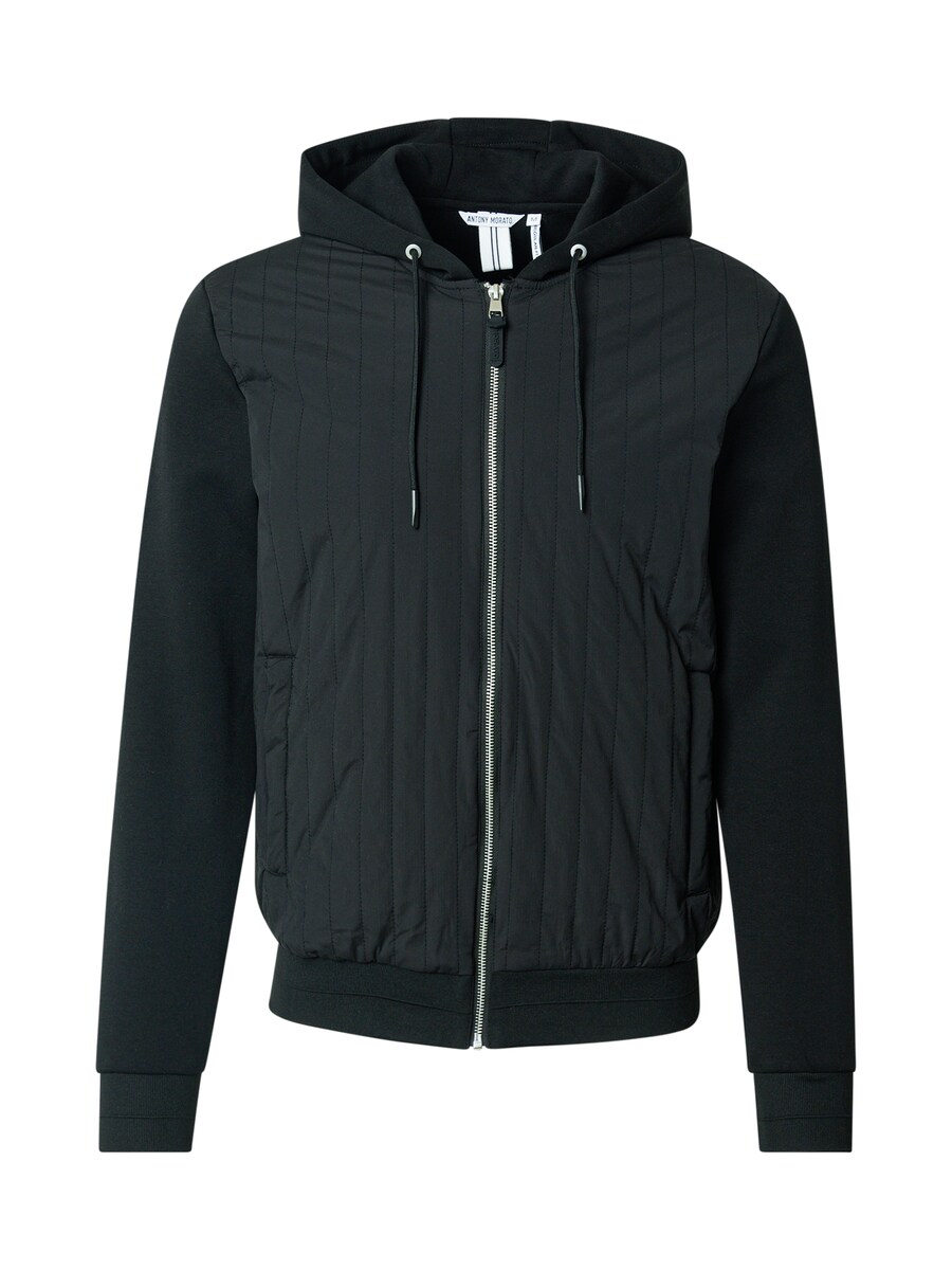 Толстовка с капюшоном на молнии ANTONY MORATO, черный
Толстовка с капюшоном на молнии ANTONY MORATO, черный