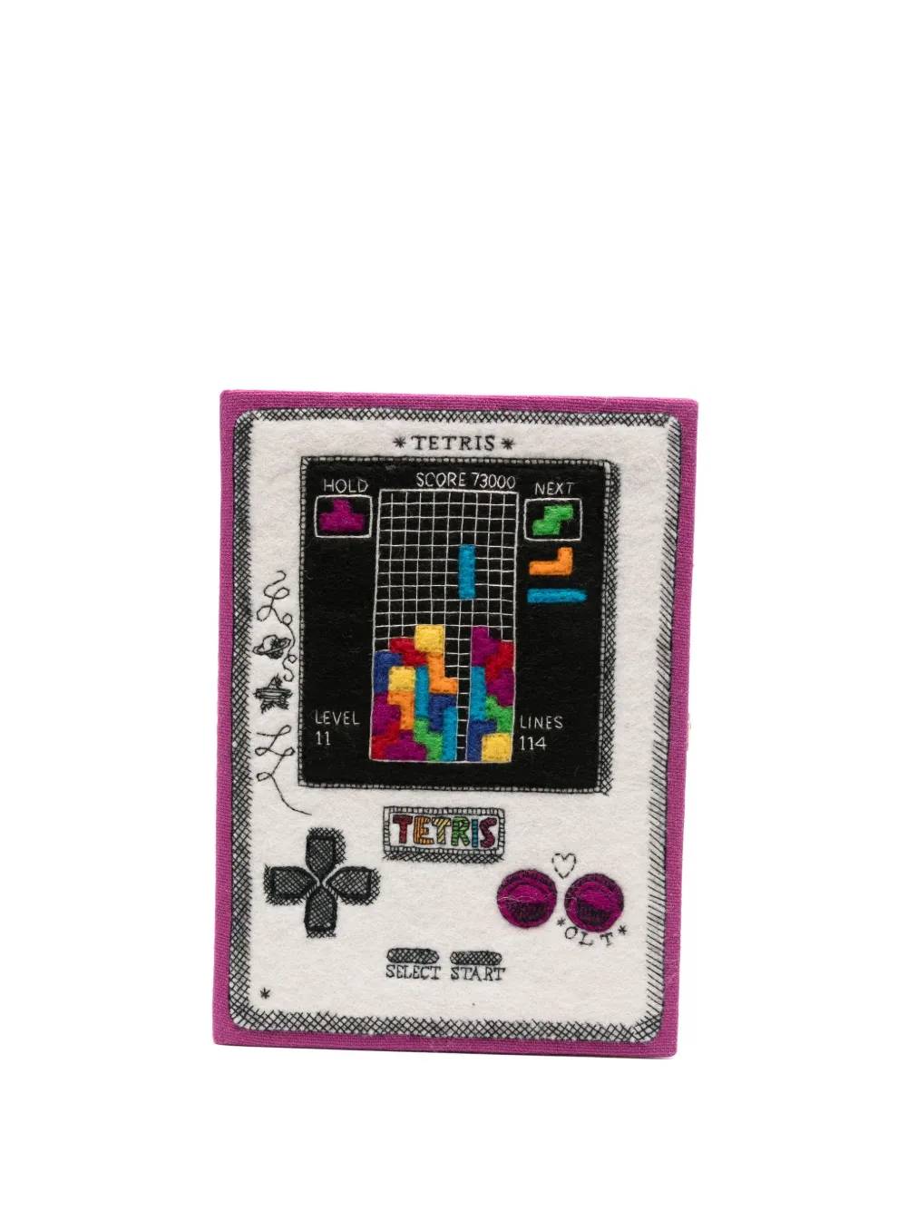 Сумка-клатч «Тетрис» Olympia Le-Tan, нейтральный 
Сумка-клатч «Тетрис» Olympia Le-Tan, нейтральный