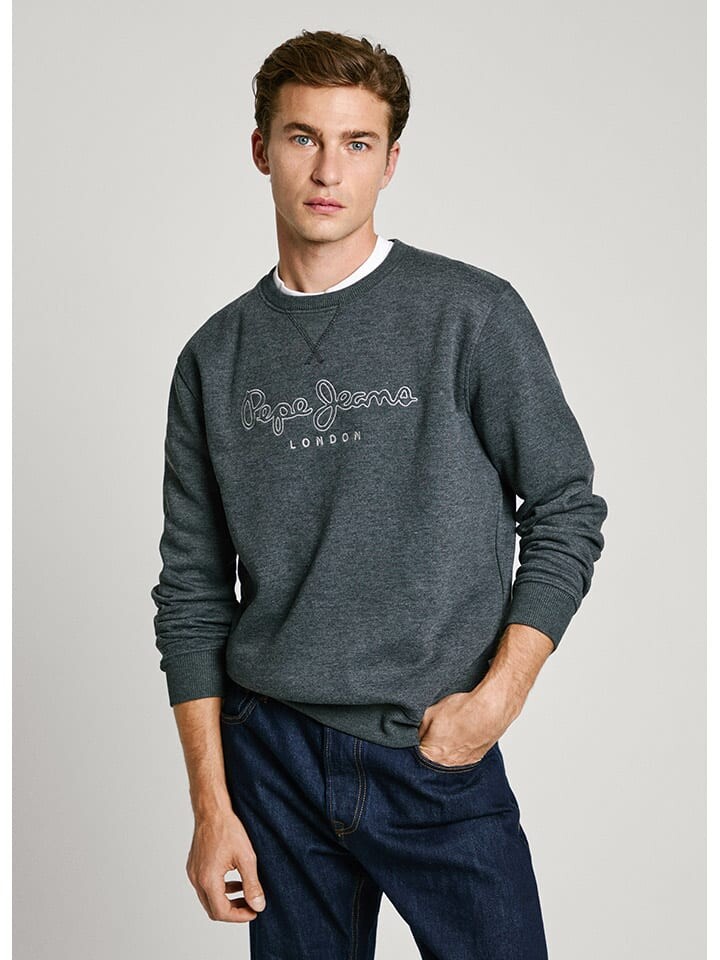 Толстовка Pepe Jeans Sweatshirt New Nouvel, антрацит 
Толстовка Pepe Jeans Sweatshirt New Nouvel, антрацит