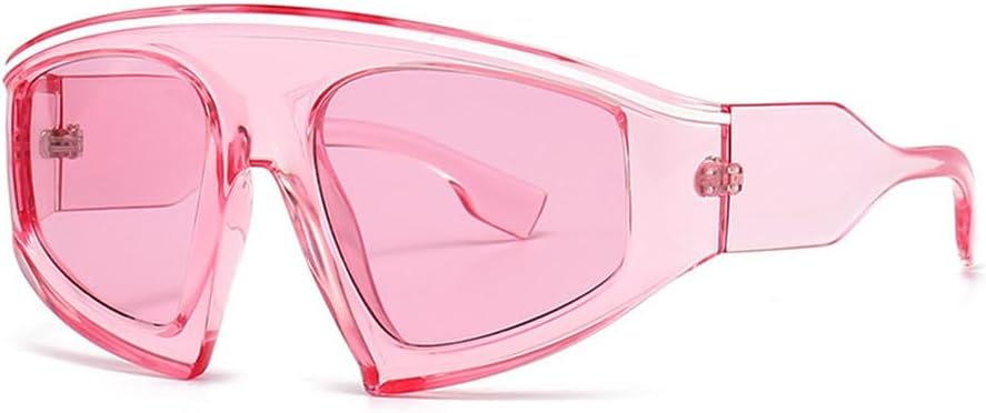 Очень большие солнцезащитные очки с плоской верхней частью, цельные, в стиле ретро, цветные, с оригинальным дизайном, прозрачные, с защитой от УФ-излучения UV400 TYUVIVO, Pink
Очень большие солнцезащитные очки с плоской верхней частью, цельные, в стиле ретро, цветные, с оригинальным дизайном, прозрачные, с защитой от УФ-излучения UV400 TYUVIVO, Pink