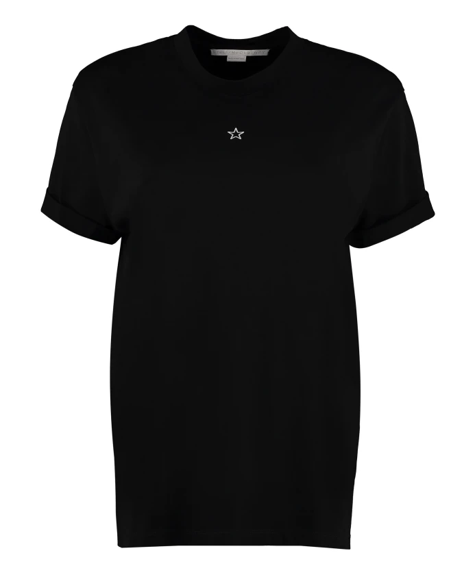 Хлопковая футболка с вышивкой в виде звезд. Stella Mccartney, черный
Хлопковая футболка с вышивкой в виде звезд. Stella Mccartney, черный