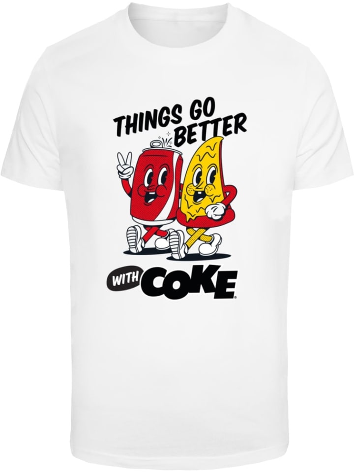 Футболка Things Go Better with Coke белого цвета Merchcode
Футболка Things Go Better with Coke белого цвета Merchcode