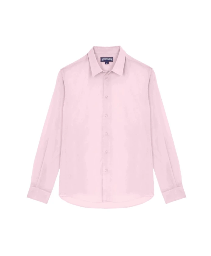 Легкая однотонная рубашка унисекс из хлопкового вуаля. Vilebrequin, розовый
Легкая однотонная рубашка унисекс из хлопкового вуаля. Vilebrequin, розовый