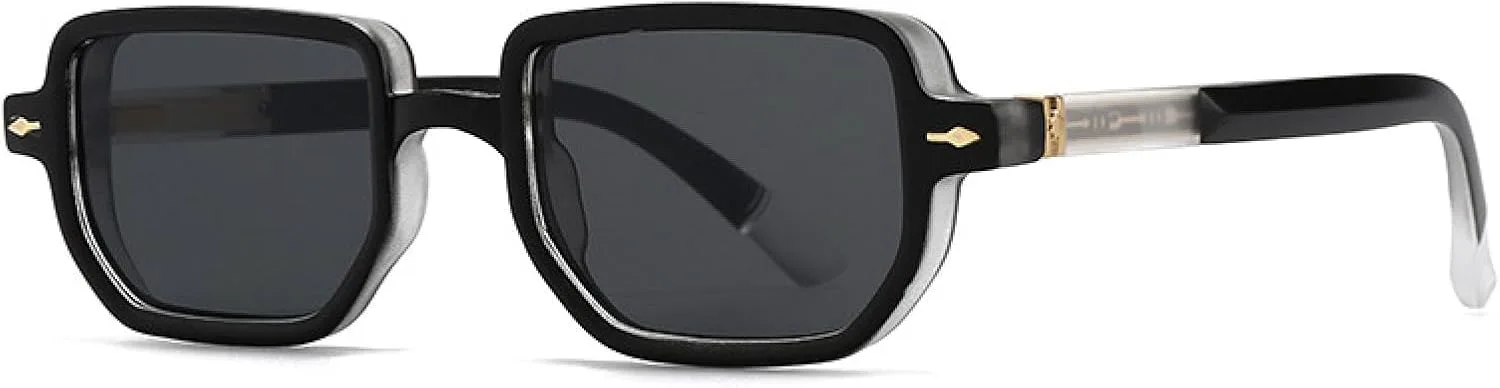 Мужские солнцезащитные очки Retro Rivets с градиентным затемнением и защитой от УФ-излучения UV400, модные женские очки класса люкс VVTWSSW, Black Grey Grey
Мужские солнцезащитные очки Retro Rivets с градиентным затемнением и защитой от УФ-излучения UV400, модные женские очки класса люкс VVTWSSW, Black Grey Grey