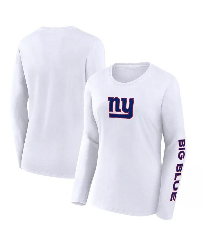 Женская белая футболка с длинным рукавом New York Giants Component Fanatics
Женская белая футболка с длинным рукавом New York Giants Component Fanatics