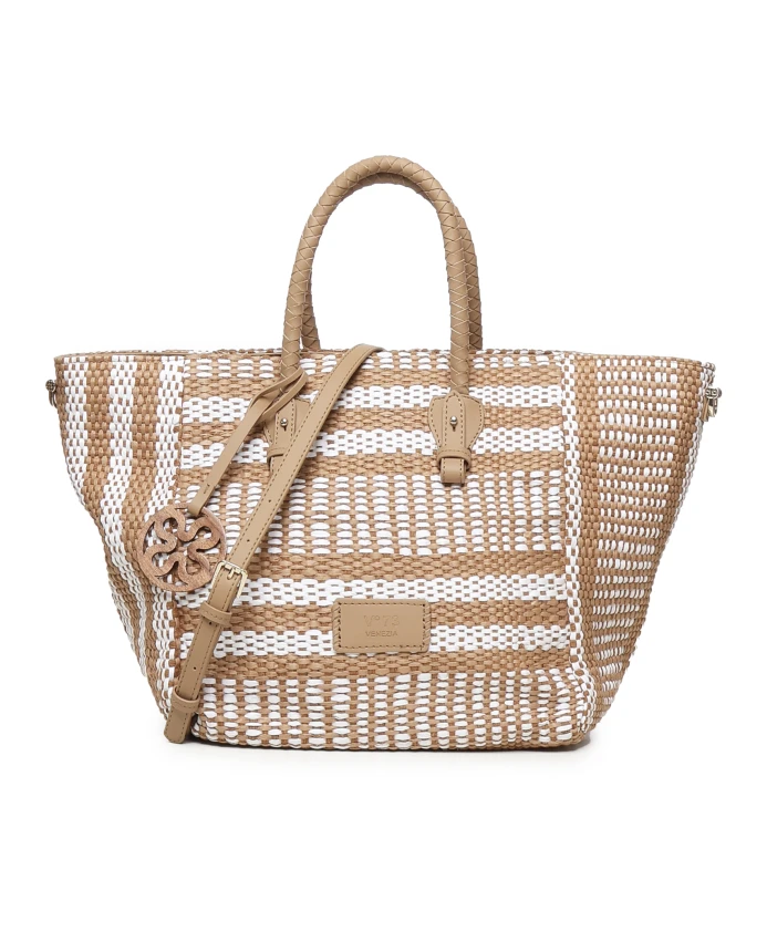 Стильная сумка для покупок с нашивкой с логотипом. V73, бежевый
Стильная сумка для покупок с нашивкой с логотипом. V73, бежевый