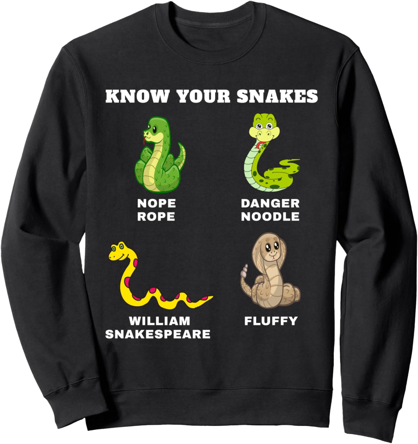 Знай своих змей. Смешные названия. Опасная лапша. Нет. Веревка. Пушистая толстовка Funny Snake Lover Presents, черный
Знай своих змей. Смешные названия. Опасная лапша. Нет. Веревка. Пушистая толстовка Funny Snake Lover Presents, черный