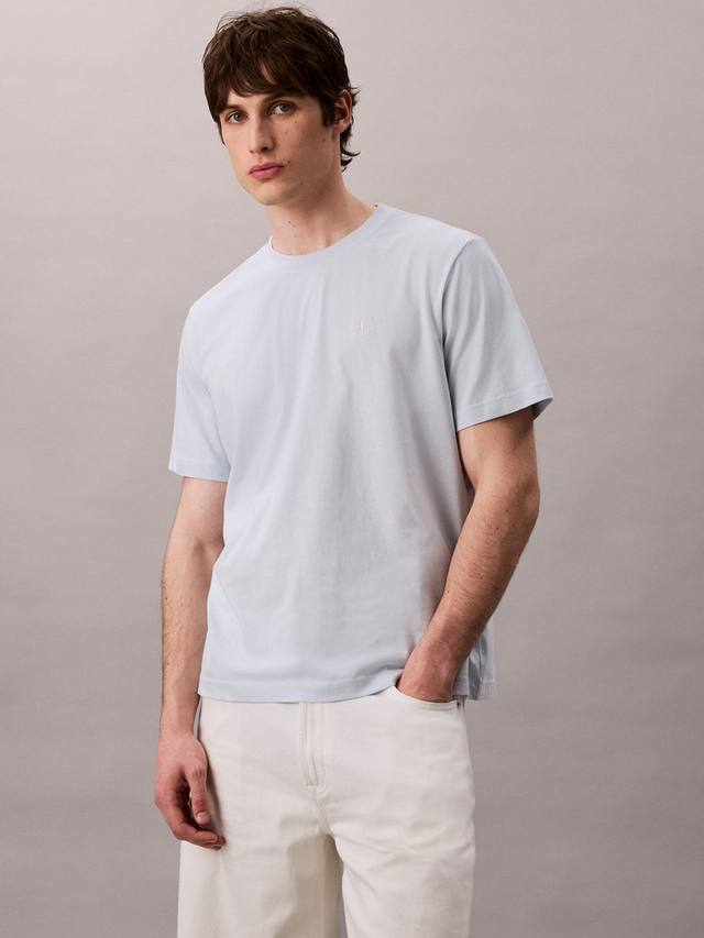 Хлопковая футболка с коротким рукавом и круглым вырезом с монограммой Calvin Klein, Plein Air
Хлопковая футболка с коротким рукавом и круглым вырезом с монограммой Calvin Klein, Plein Air