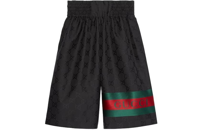 GUCCI Мужские повседневные шорты, цвет Black 
GUCCI Мужские повседневные шорты, цвет Black