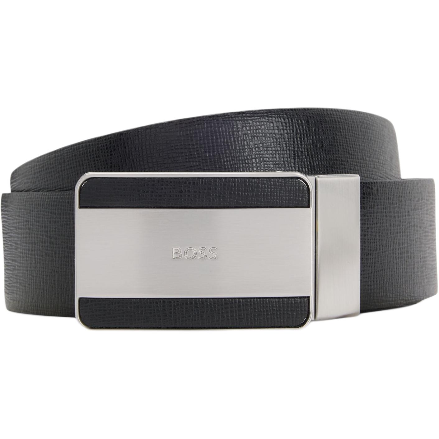 HUGO BOSS Разделанная кожаная ременная лента унисекс черный 3.5 см, Black
HUGO BOSS Разделанная кожаная ременная лента унисекс черный 3.5 см, Black