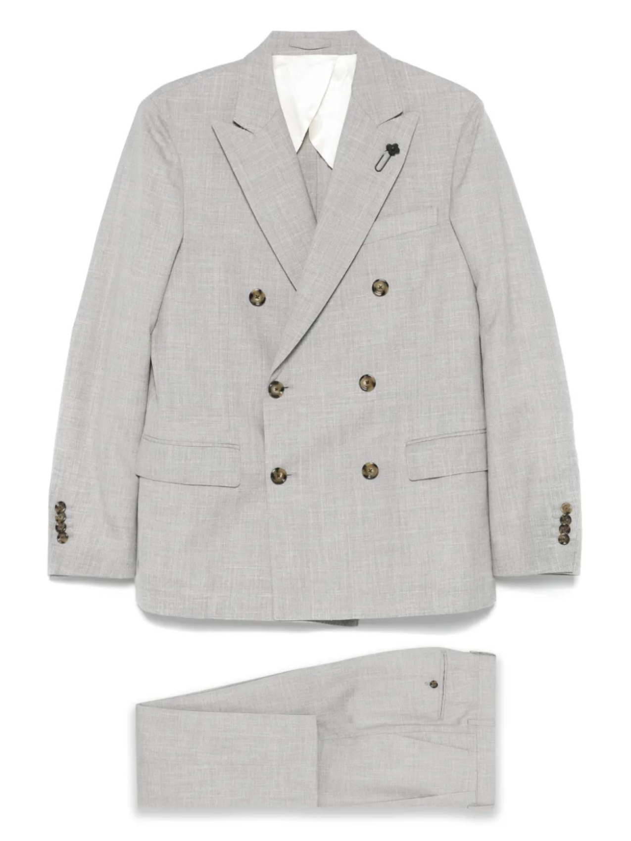 Lardini меланжевый костюм, серый
Lardini меланжевый костюм, серый