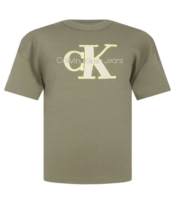 Футболка детская Calvin Klein Jeans хлопковая с логотипом бренда, зеленый
Футболка детская Calvin Klein Jeans хлопковая с логотипом бренда, зеленый