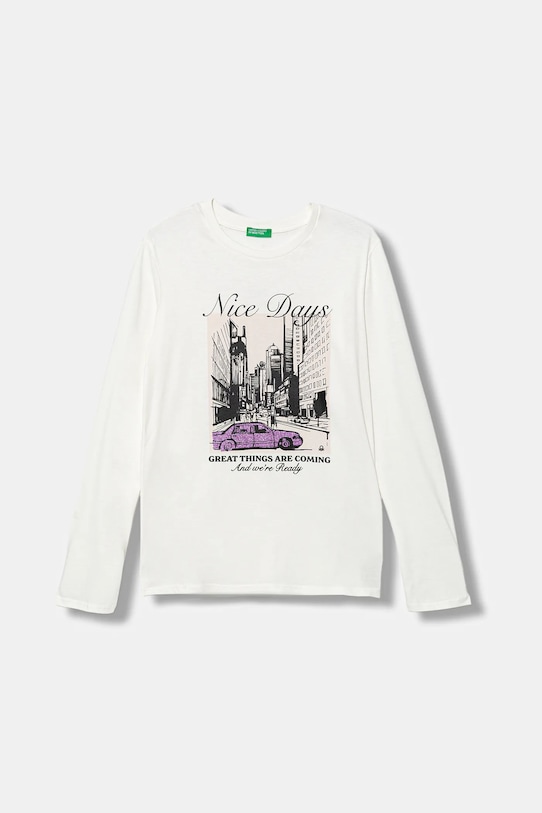 Детская хлопковая кофта с длинным рукавом United Colors Of Benetton, белый
Детская хлопковая кофта с длинным рукавом United Colors Of Benetton, белый