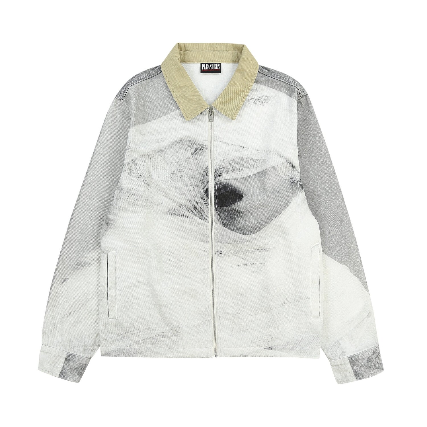 Рабочая куртка Pleasures марлевая, цвет Серый
Рабочая куртка Pleasures марлевая, цвет Серый