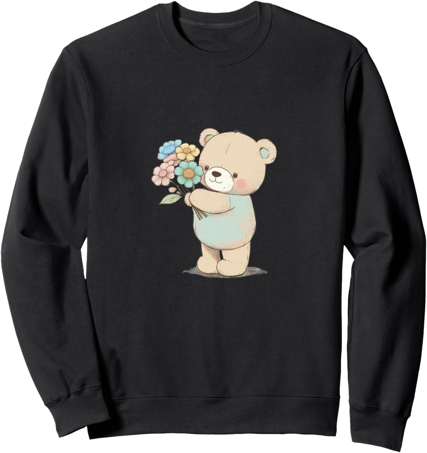 Толстовка с изображением мультяшного медведя и цветами Cartoon Illustration Teddy Bear, черный
Толстовка с изображением мультяшного медведя и цветами Cartoon Illustration Teddy Bear, черный