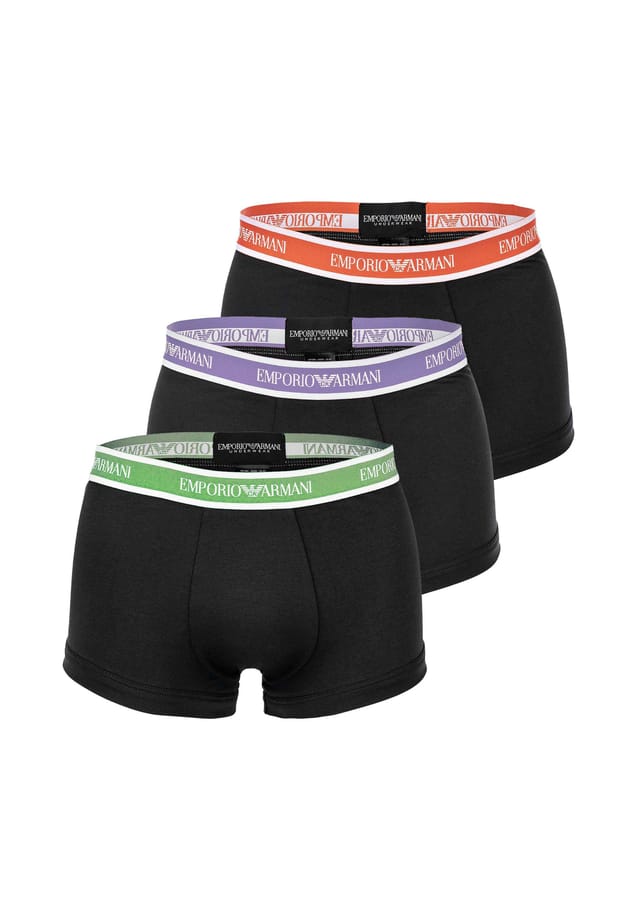 Комплект из 3 трусов-боксеров - шорты с логотипом на резинке из эластичного хлопка Emporio Armani, черный
Комплект из 3 трусов-боксеров - шорты с логотипом на резинке из эластичного хлопка Emporio Armani, черный