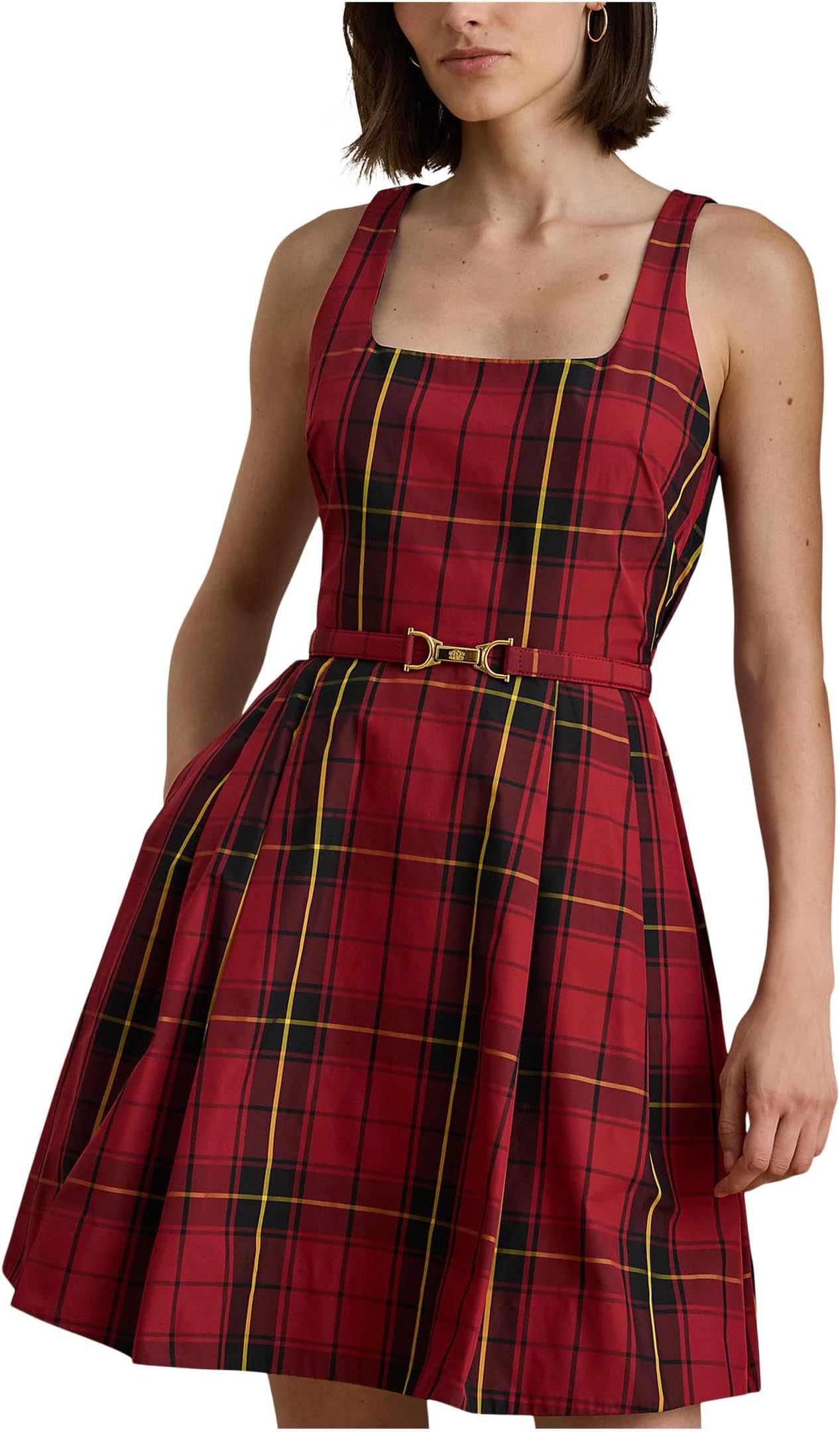 Женское коктейльное платье из тафты с клетчатым поясом Lauren Ralph Lauren, Black/Red
Женское коктейльное платье из тафты с клетчатым поясом Lauren Ralph Lauren, Black/Red