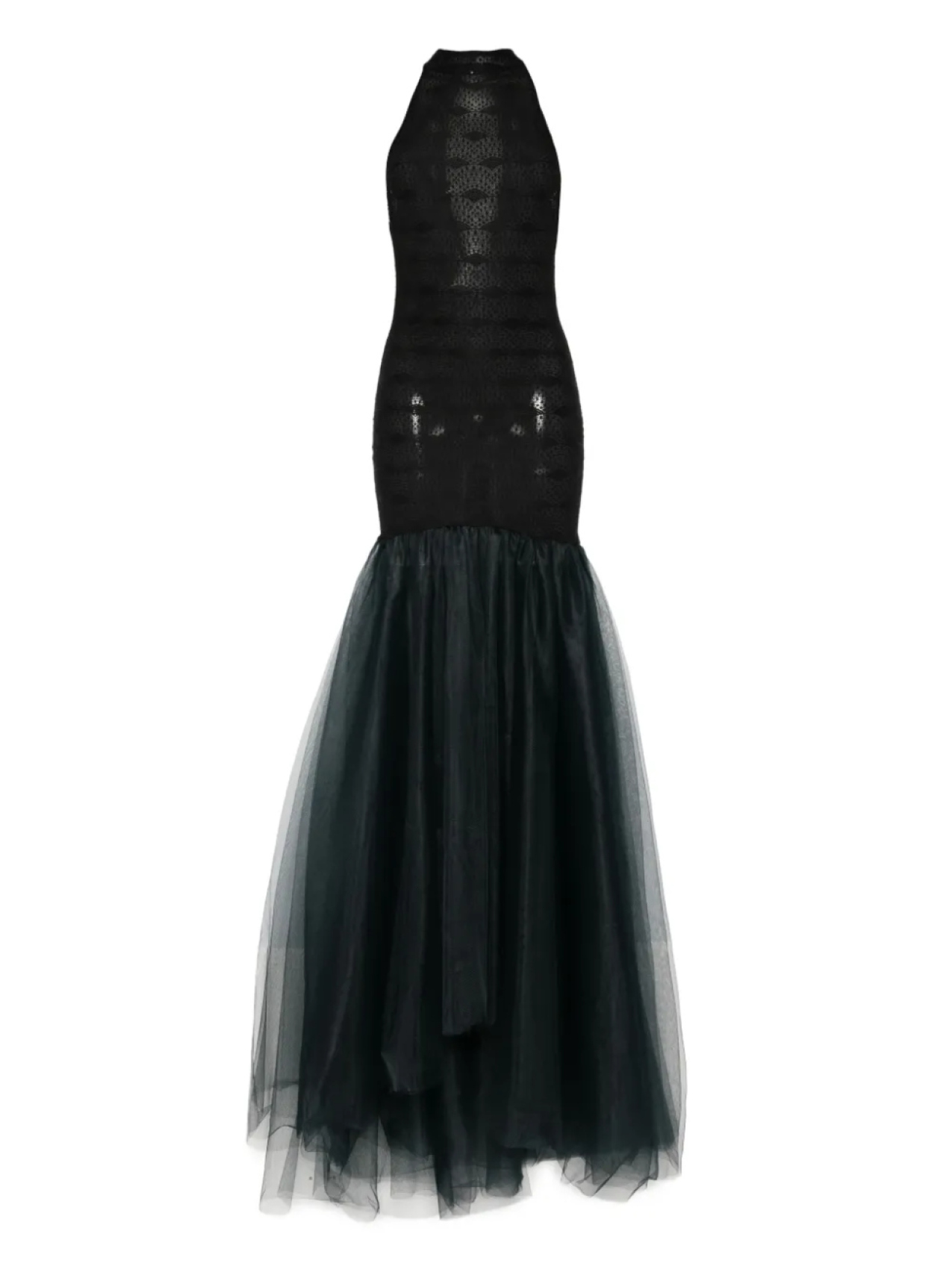 Платье из тюля Atu Body Couture с вырезом халтер, черный
Платье из тюля Atu Body Couture с вырезом халтер, черный