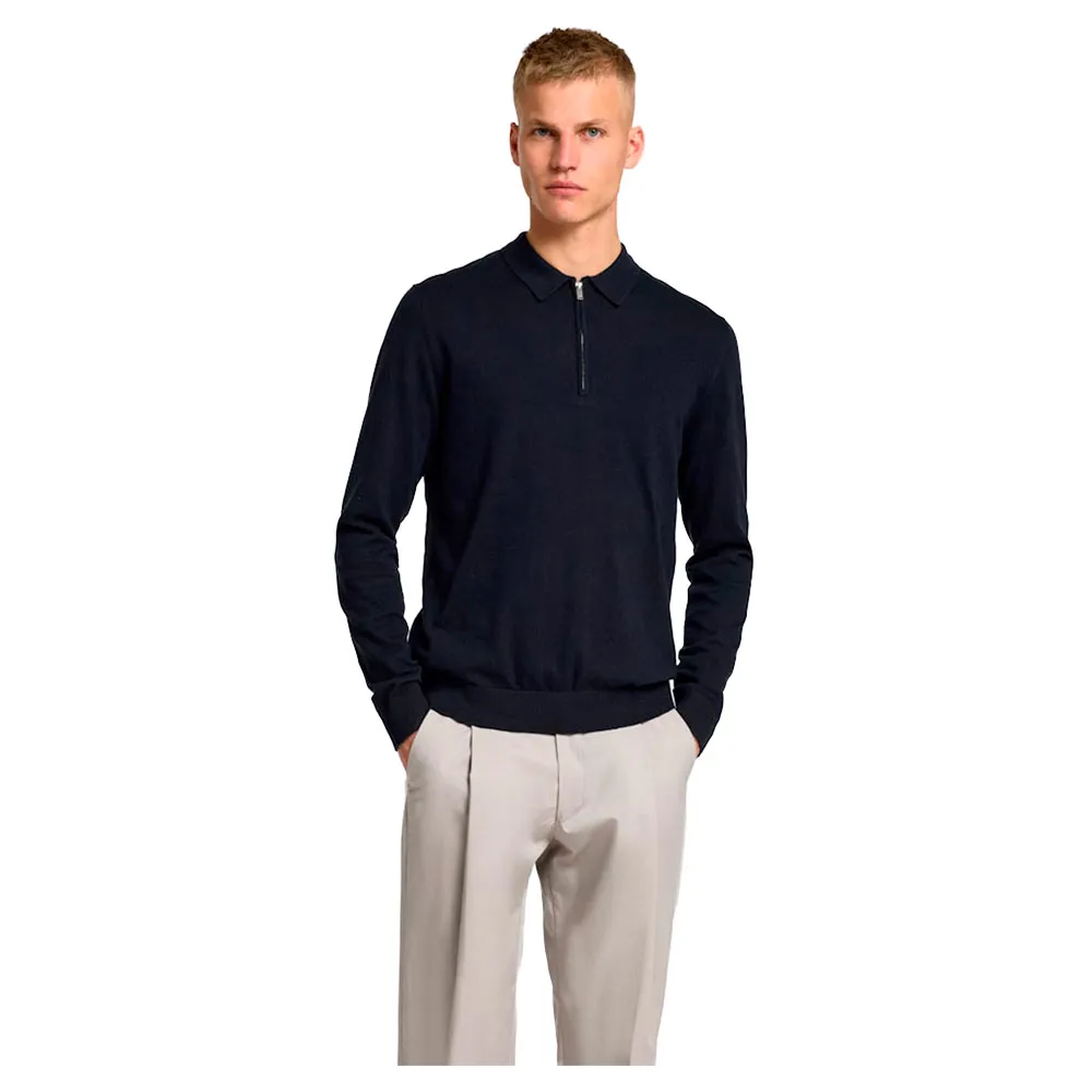 Поло с длинным рукавом Selected Berg, синий
Поло с длинным рукавом Selected Berg, синий