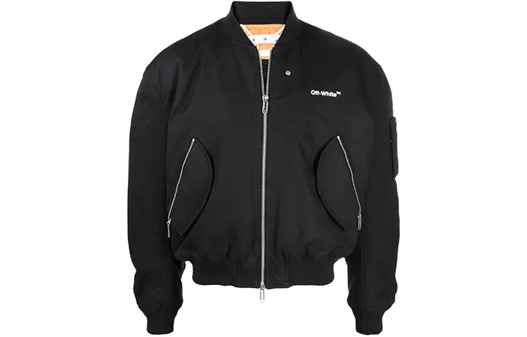 Бомбер мужской Off-White с внешними карманами, черный
Бомбер мужской Off-White с внешними карманами, черный