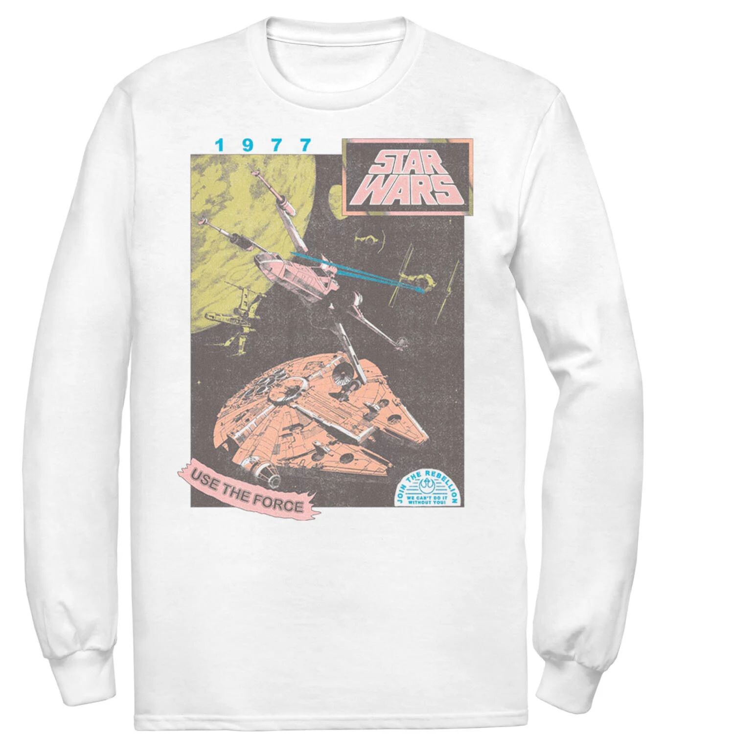 Мужская футболка Star Wars Join The Rebellion Licensed Character, белый
Мужская футболка Star Wars Join The Rebellion Licensed Character, белый