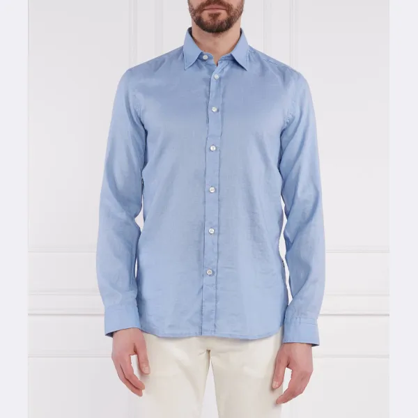 Льняная рубашка узкого кроя Roger Boss, синий
Льняная рубашка узкого кроя Roger Boss, синий