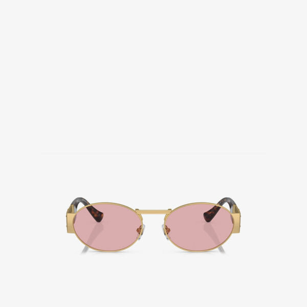 Солнцезащитные очки VE2264 в металлической овальной оправе Versace, желтый
Солнцезащитные очки VE2264 в металлической овальной оправе Versace, желтый