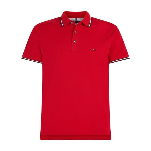 Узкая рубашка-поло Polo SS RWB с кончиками Tommy Hilfiger, красный 
Узкая рубашка-поло Polo SS RWB с кончиками Tommy Hilfiger, красный