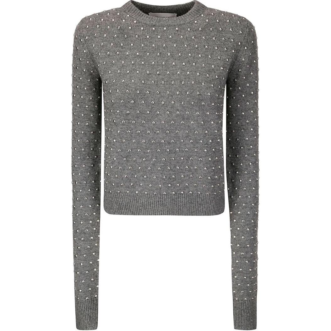 Длинный свитер с длинными рукавами и декором SportMax, серый
Длинный свитер с длинными рукавами и декором SportMax, серый