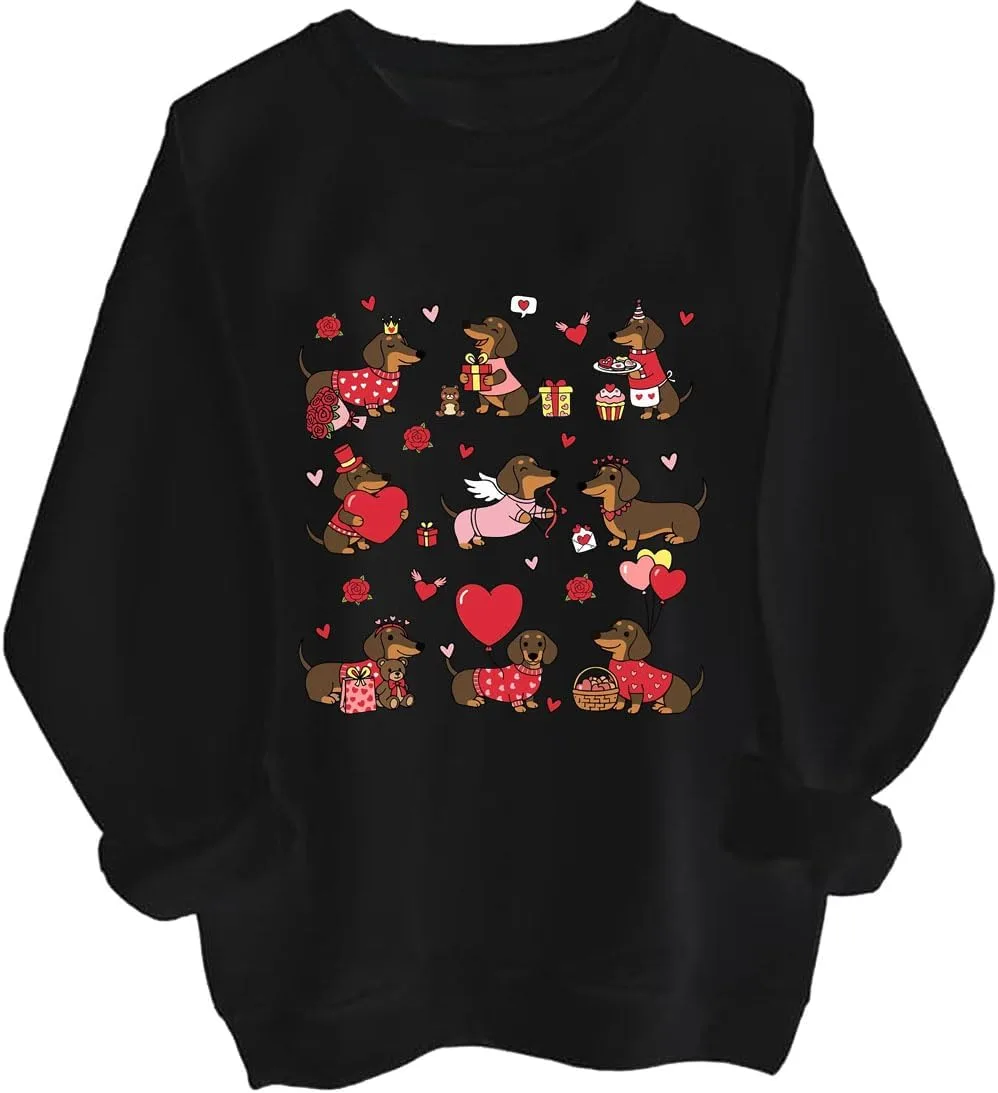 Свитшот с милым таксой и сердечками Czbic
Свитшот с милым таксой и сердечками Czbic