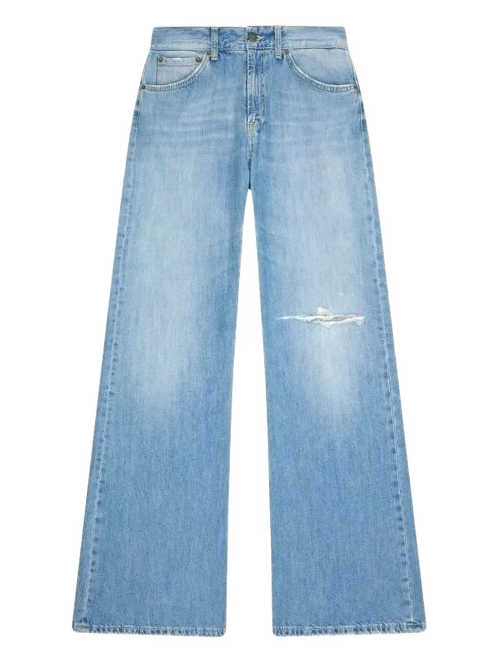 Джинсы с потертостями и широкими штанинами DONDUP, синий
Джинсы с потертостями и широкими штанинами DONDUP, синий