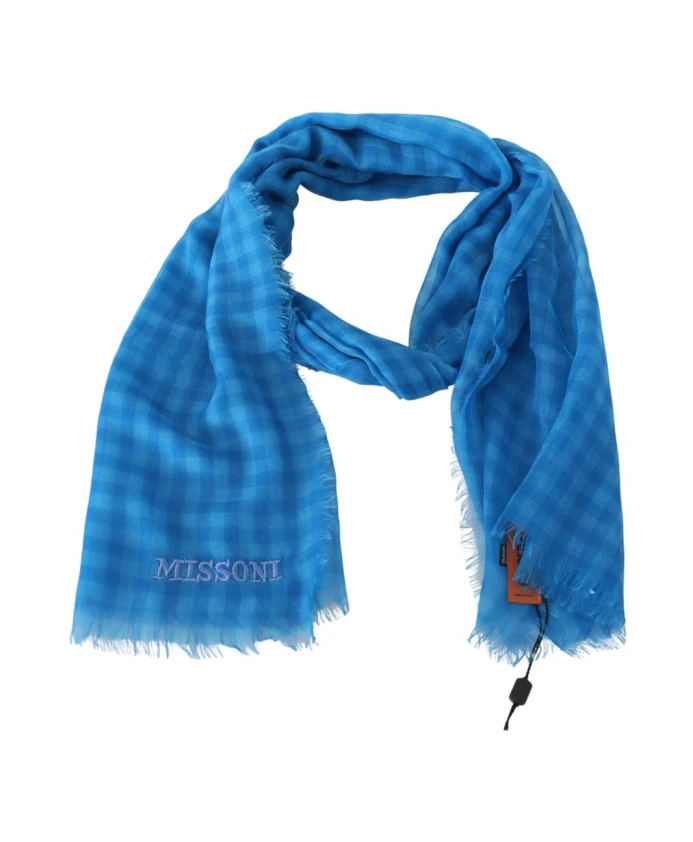 Кашемировый шарф в клетку унисекс Missoni, синий
Кашемировый шарф в клетку унисекс Missoni, синий