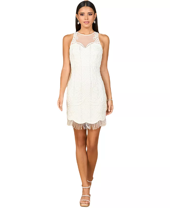 Женское короткое свадебное платье с бахромой и бисером Lara, слоновая кость/кремовый
Женское короткое свадебное платье с бахромой и бисером Lara, слоновая кость/кремовый