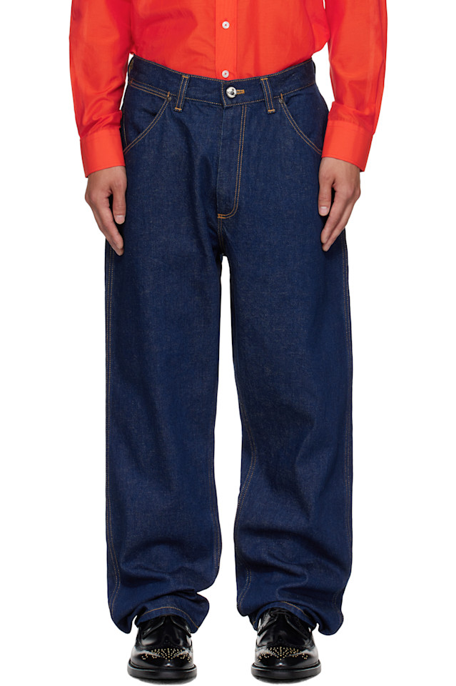 Мешковатые джинсы Vivienne Westwood, индиго
Мешковатые джинсы Vivienne Westwood, индиго