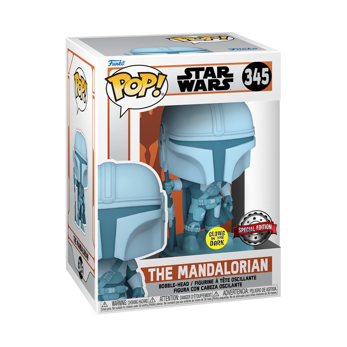Funko POP! Звездные войны. Мандалорец, коллекционная фигурка, Сияние, 345
Funko POP! Звездные войны. Мандалорец, коллекционная фигурка, Сияние, 345