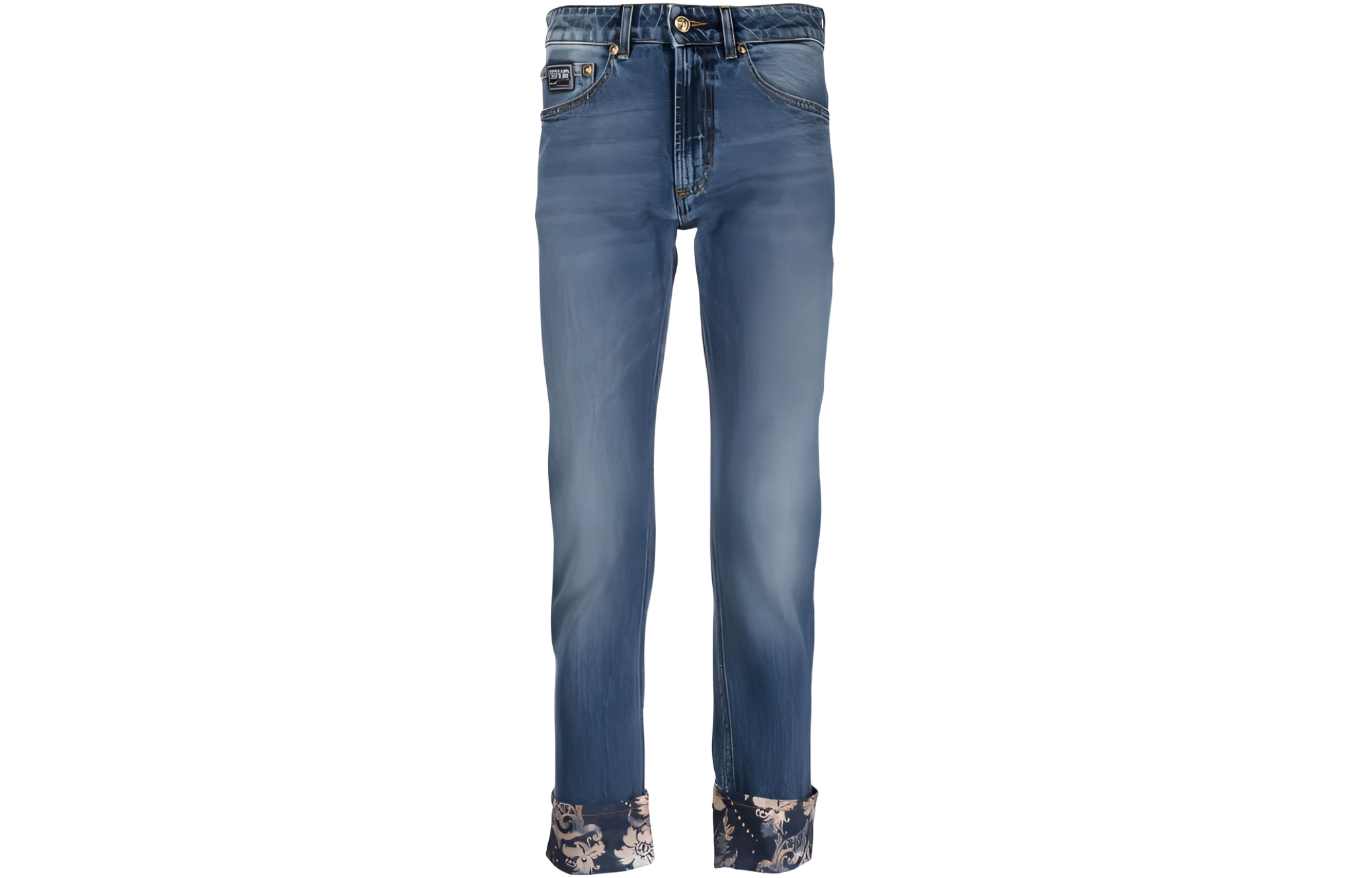 Кроп-джинсы с цветочным принтом VERSACE JEANS COUTURE, индиго
Кроп-джинсы с цветочным принтом VERSACE JEANS COUTURE, индиго