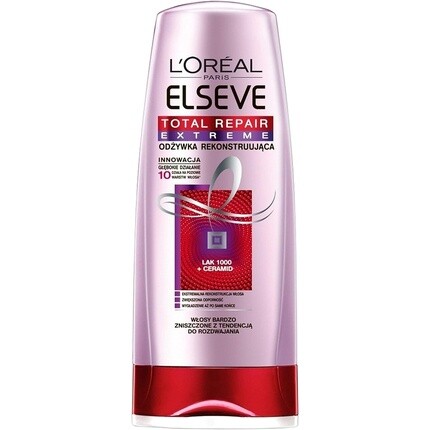 Paris Elseve Total Repair Кондиционер для экстремального ухода за волосами 200 мл, L'Oreal
Paris Elseve Total Repair Кондиционер для экстремального ухода за волосами 200 мл, L'Oreal