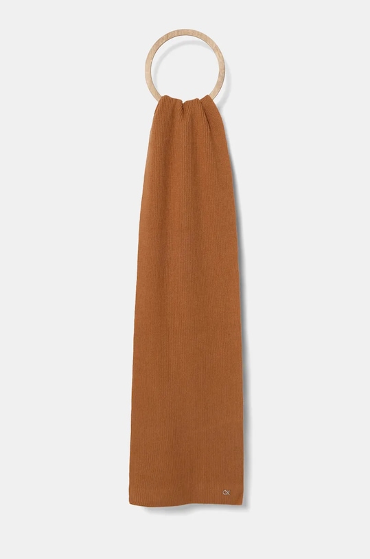 Шерстяной шарф Calvin Klein, коричневый
Шерстяной шарф Calvin Klein, коричневый