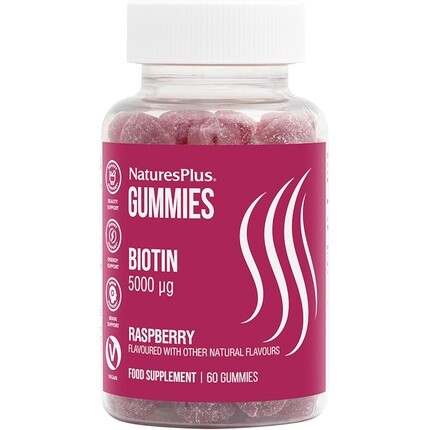 NaturesPlus Gummies Biotin 5000mcg Более крепкие волосы Яркая кожа Мозговой метаболизм Иммунитет Энергетическая поддержка Веганский Безглютеновый Малиновый вкус 60 жевательных таблеток Nature's Plus
NaturesPlus Gummies Biotin 5000mcg Более крепкие волосы Яркая кожа Мозговой метаболизм Иммунитет Энергетическая поддержка Веганский Безглютеновый Малиновый вкус 60 жевательных таблеток Nature's Plus