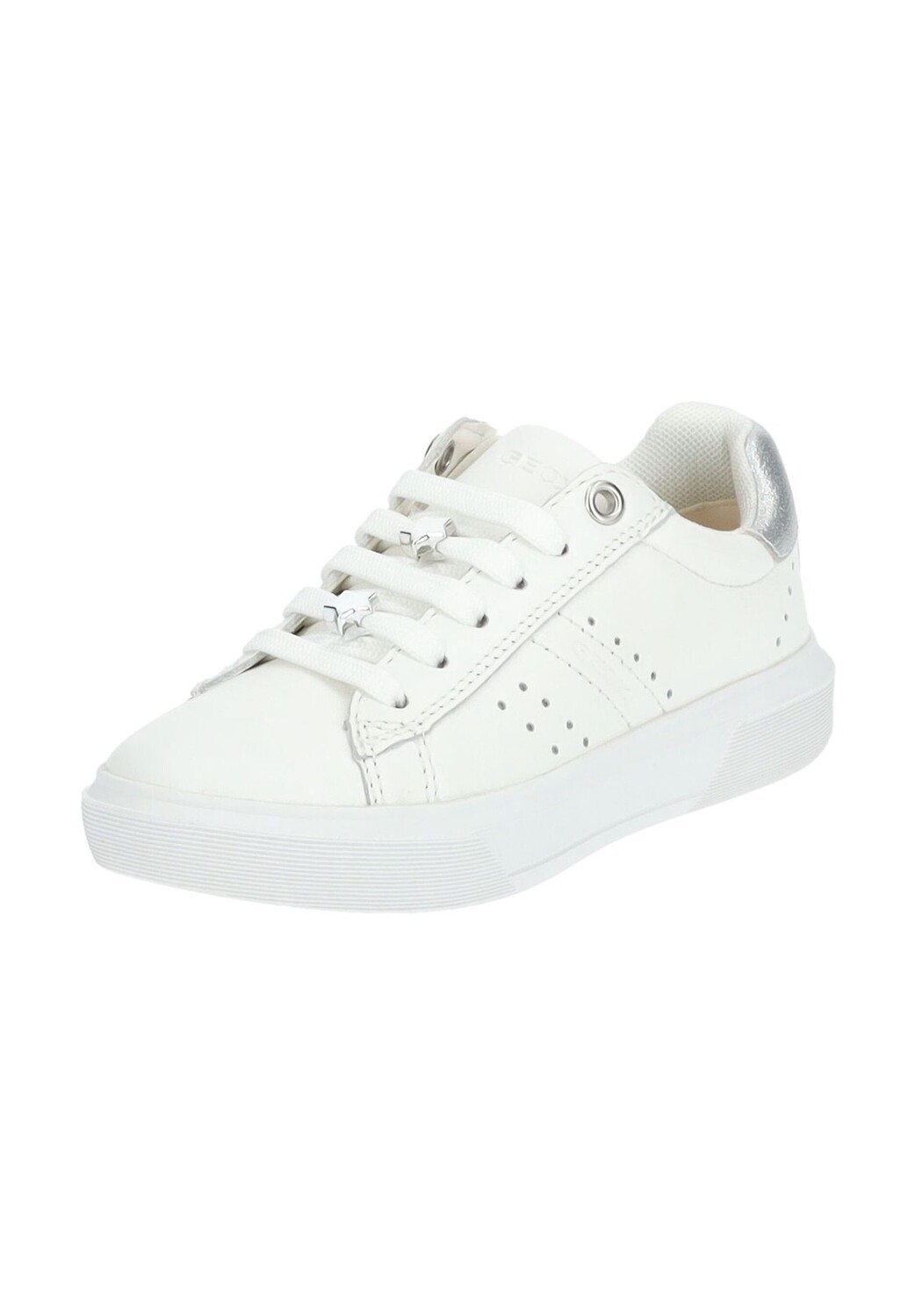 Кроссовки из кожи/синтетики GEOX, серебро 
Кроссовки из кожи/синтетики GEOX, серебро