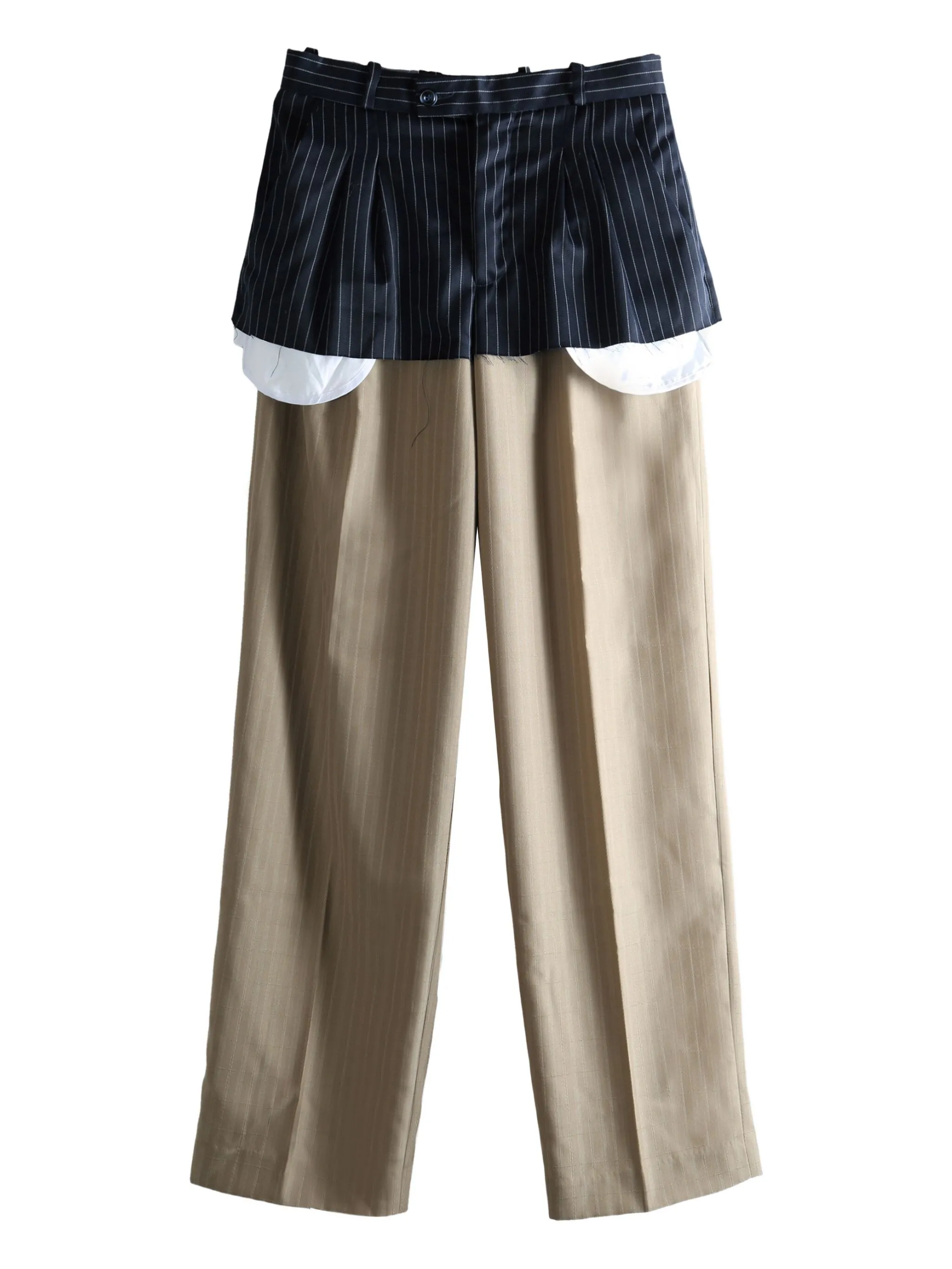 Брюки в тонкую полоску Late For Work, нейтральный
Брюки в тонкую полоску Late For Work, нейтральный