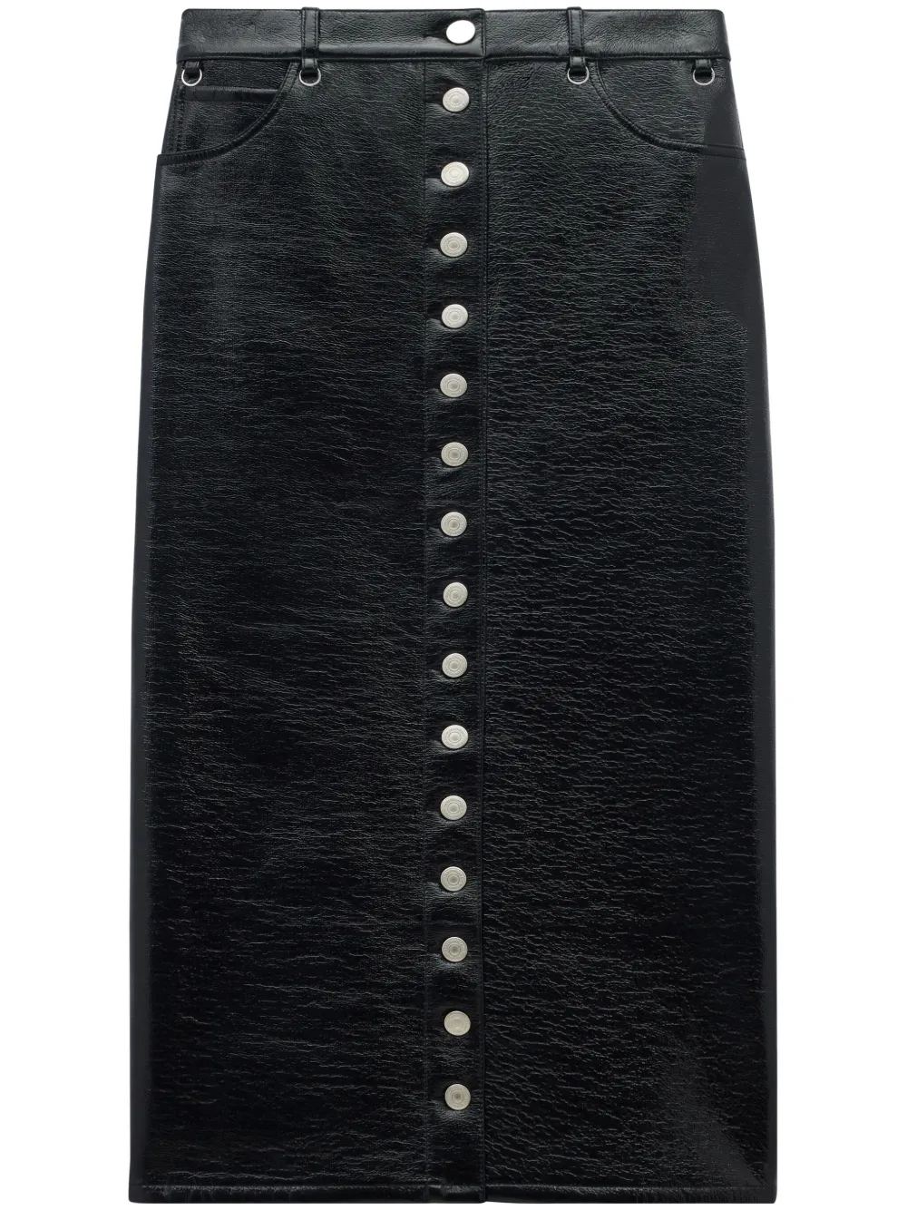 Лакированная юбка миди Multiflex Courrèges, черный
Лакированная юбка миди Multiflex Courrèges, черный