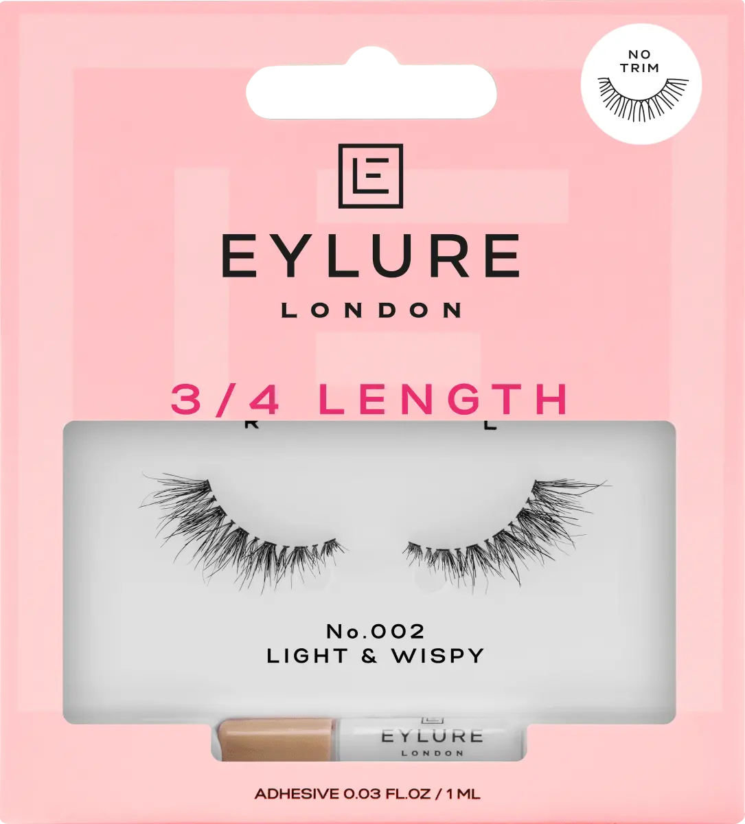 Накладные ресницы длиной 3/4 002 Light Wispy (1 пара) 1 шт. Eylure
Накладные ресницы длиной 3/4 002 Light Wispy (1 пара) 1 шт. Eylure