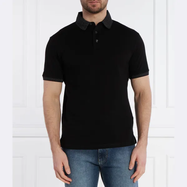 Рубашка поло стандартного кроя Emporio Armani, черный 
Рубашка поло стандартного кроя Emporio Armani, черный