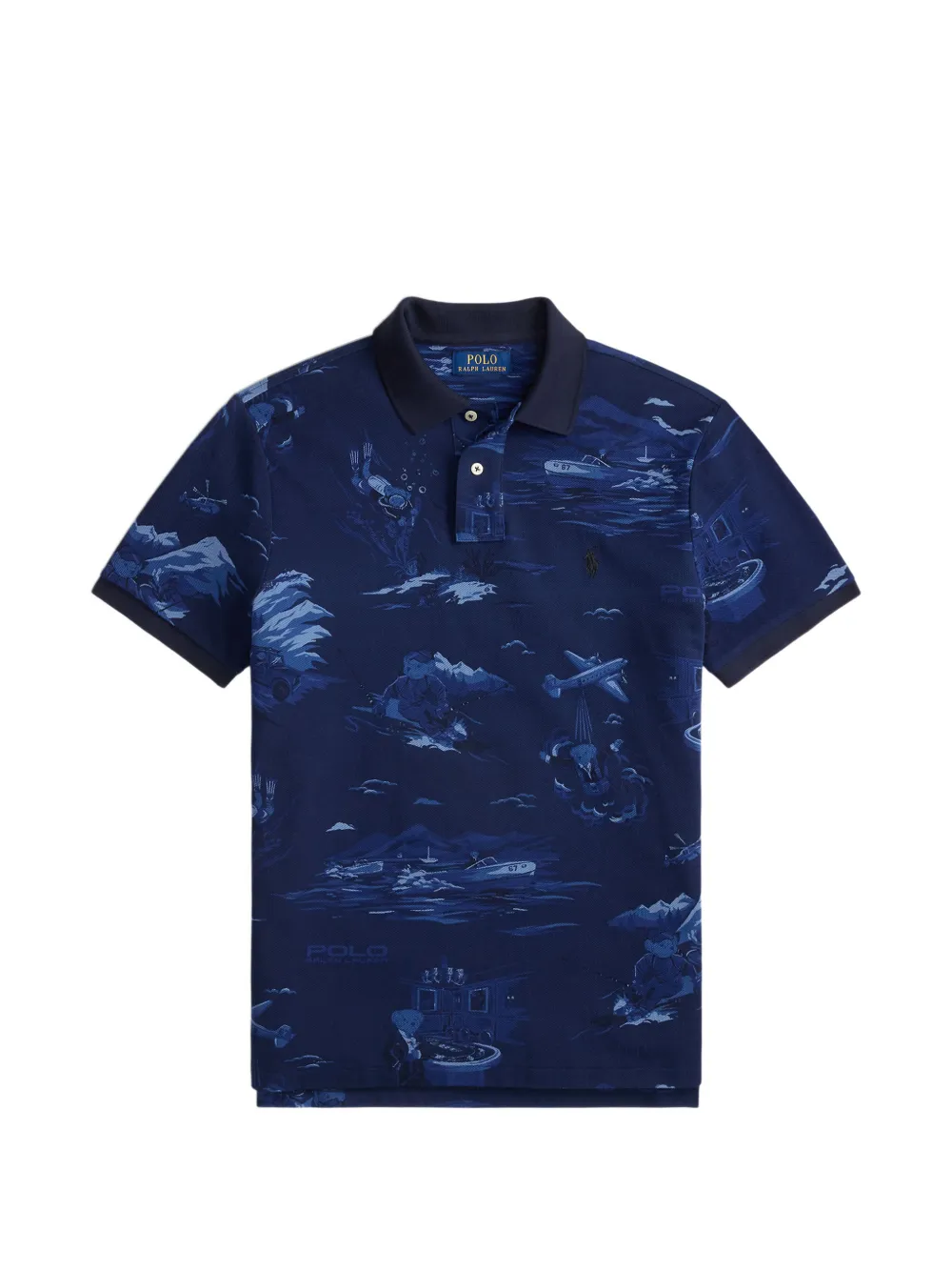 Поло с узором Polo Ralph Lauren, синий
Поло с узором Polo Ralph Lauren, синий