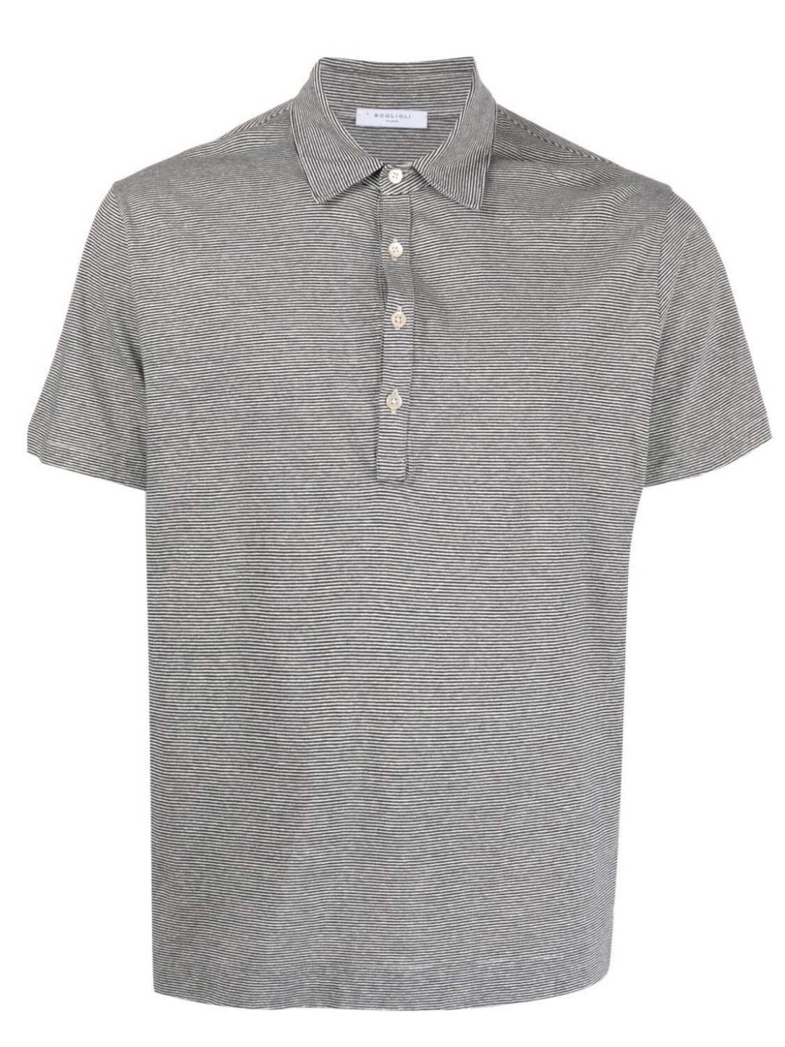 Boglioli рубашка поло в полоску, черный 
Boglioli рубашка поло в полоску, черный