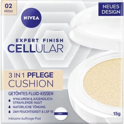 Подушка для ухода Cellular Expert Finish 2в1 02 Medium 15G, Nivea
Подушка для ухода Cellular Expert Finish 2в1 02 Medium 15G, Nivea