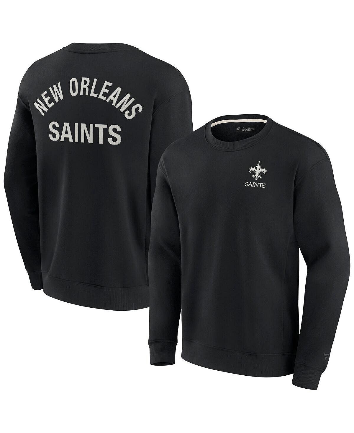 Мужской и женский черный супермягкий пуловер New Orleans Saints, свитшот с круглым вырезом Fanatics Signature
Мужской и женский черный супермягкий пуловер New Orleans Saints, свитшот с круглым вырезом Fanatics Signature